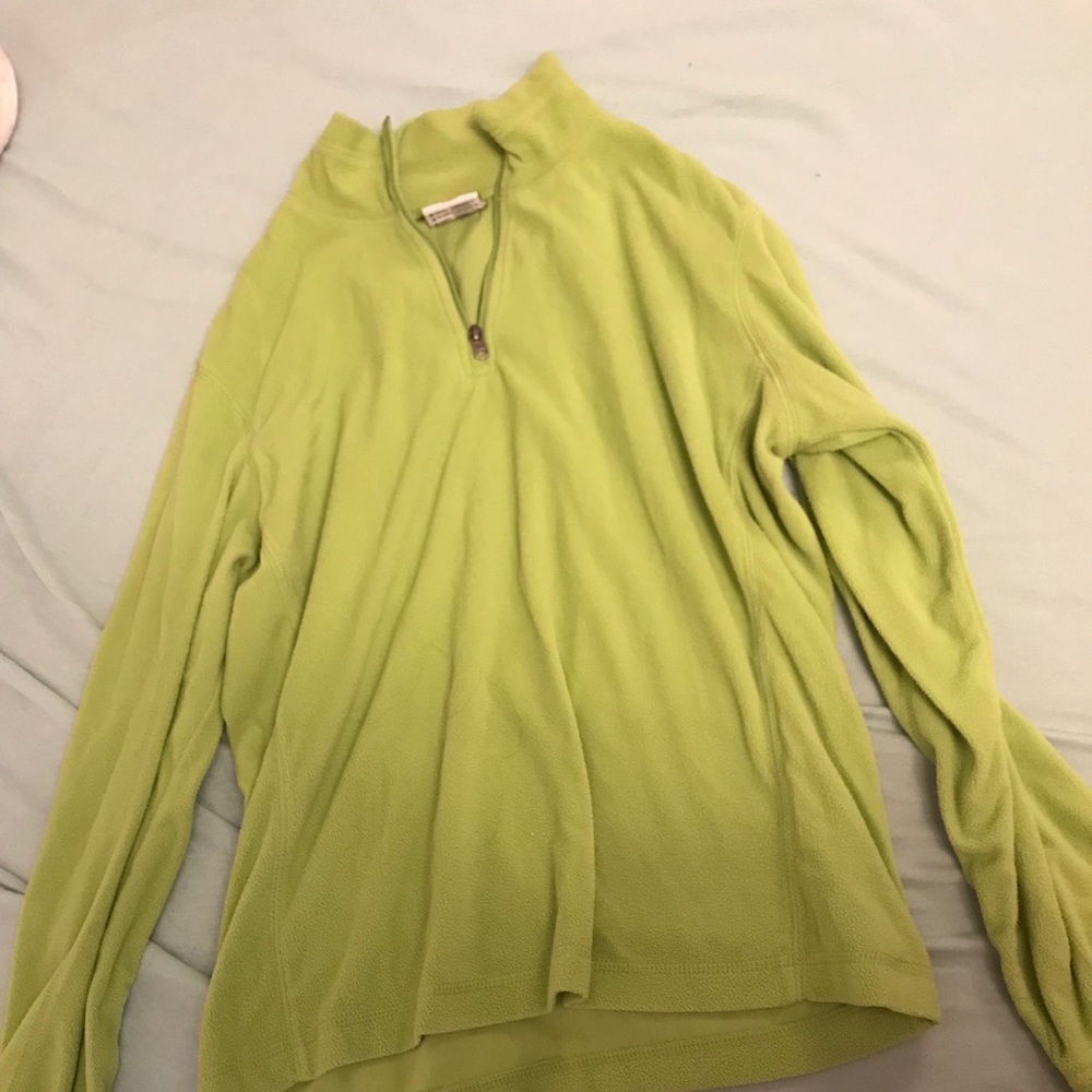 Columbia sportswear green quarter zip fleece